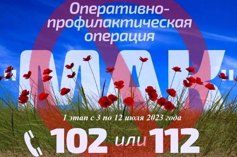 Стартовал 2 этап региональной межведомственной комплексной оперативно-профилактической операции «Мак – 2023».