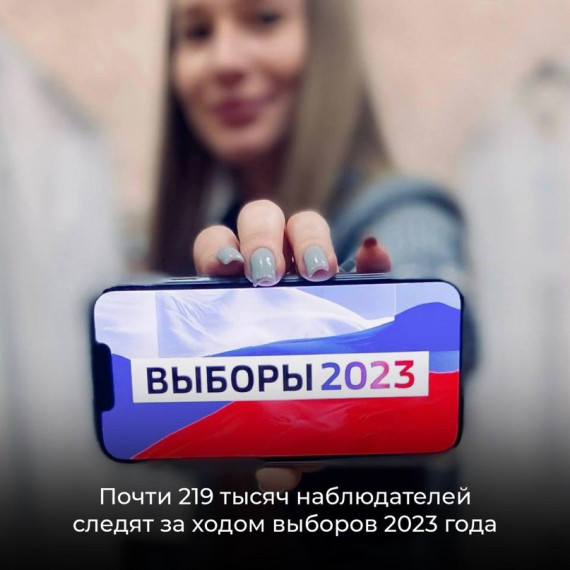 На выборах 2023 года в России 219 тысяч наблюдателей следят за честностью выборов!. На выборах 2023 года в России 219 тысяч наблюдателей следят за честностью выборов!.
